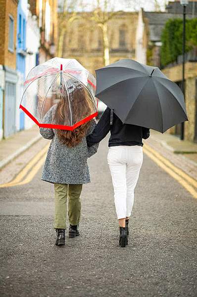 L041-025 Red (Красный) Зонт женский трость Fulton Fulton, Артикул: L041-025 Red фото №1