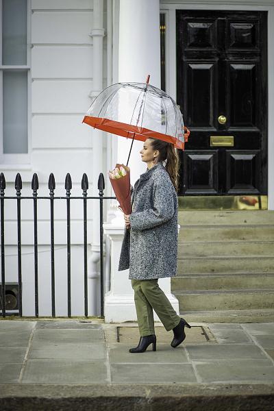 L041-025 Red (Красный) Зонт женский трость Fulton Fulton, Артикул: L041-025 Red фото №1