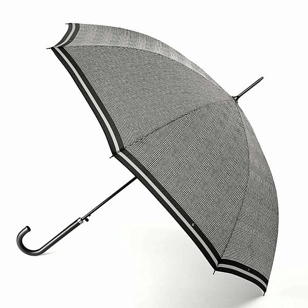 L065-2244 PowStripe (Гусиная лапка) Зонт женский трость автомат Fulton Fulton, Артикул: L065-2244 PowStripe фото №1