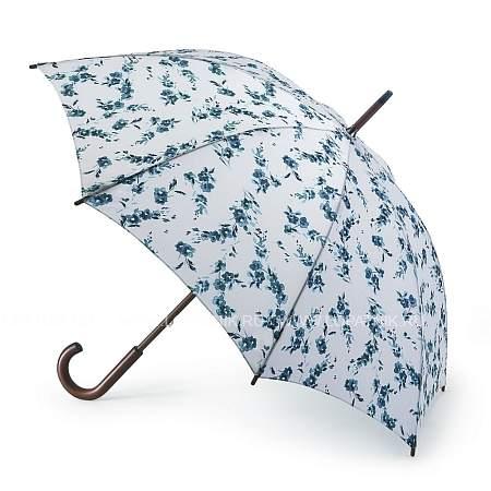 l056-2768 porcelaineblue (цветы) зонт женский трость fulton Fulton