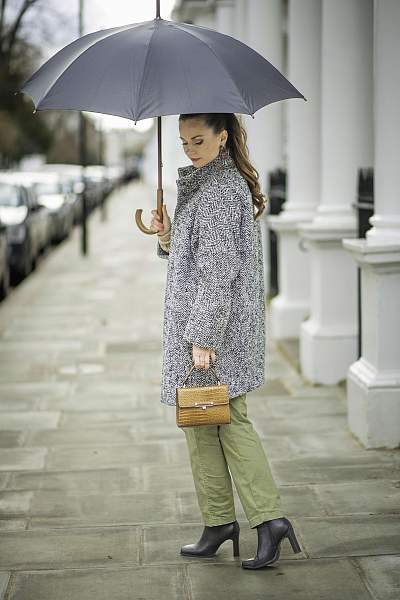 L776-01 Black (Черный) Зонт женский трость Fulton Fulton, Артикул: L776-01 Black фото №1