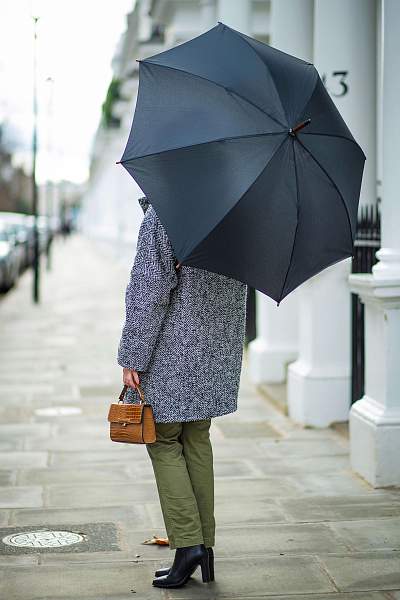 L776-01 Black (Черный) Зонт женский трость Fulton Fulton, Артикул: L776-01 Black фото №1