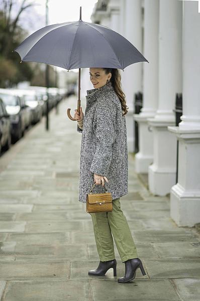 L776-01 Black (Черный) Зонт женский трость Fulton Fulton, Артикул: L776-01 Black фото №1