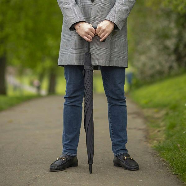 G828-01 Black (Черный) Зонт мужской трость автомат Fulton Fulton, Артикул: G828-01 Black фото №1