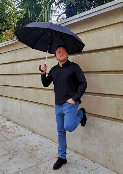 G512-01 Black (Черный) Зонт мужской полуавтомат Fulton Fulton, Артикул: G512-01 Black фото №1