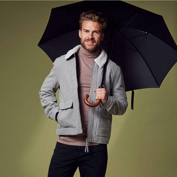 G813-01 Black (Черный) Зонт мужской трость Fulton Fulton, Артикул: G813-01 Black фото №1