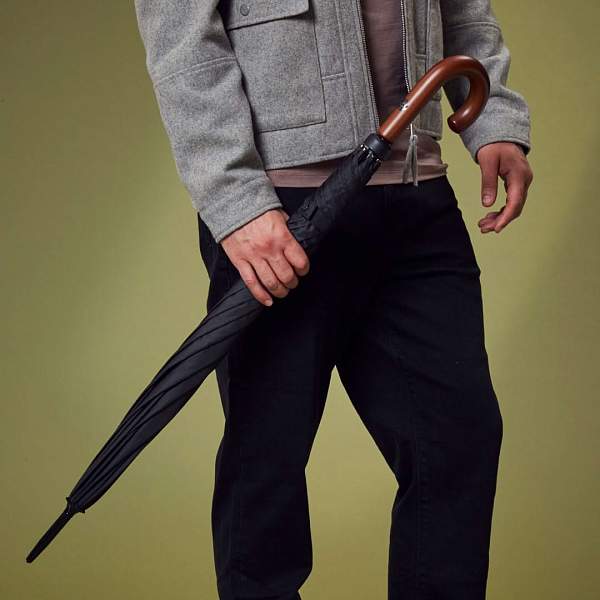 G813-01 Black (Черный) Зонт мужской трость Fulton Fulton, Артикул: G813-01 Black фото №1