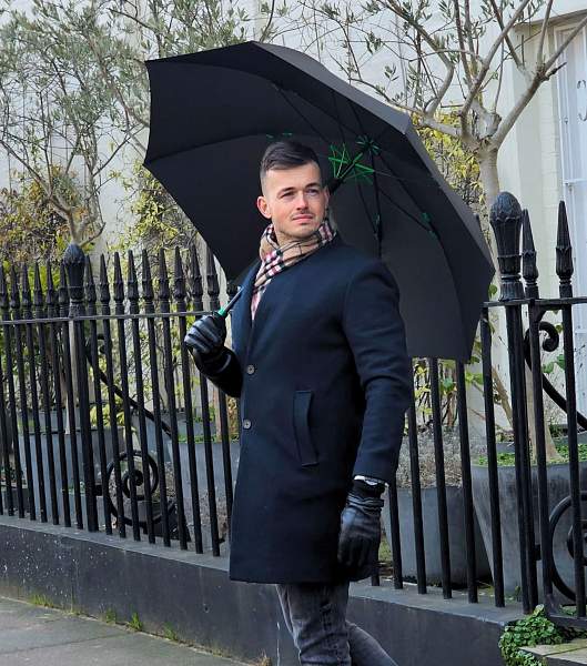 S837-01 Black (Черный) Зонт мужской гольфер Fulton Fulton, Артикул: S837-01 Black фото №1