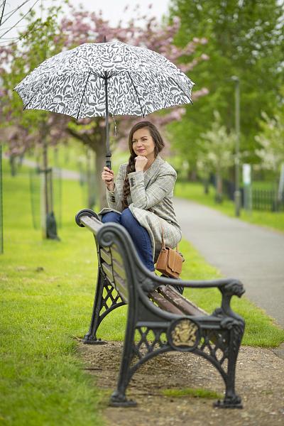 S925-4272 ChicLeopard (Леопард) Зонт женский трость Fulton Fulton, Артикул: S925-4272 ChicLeopard фото №1