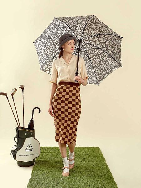 S925-4272 ChicLeopard (Леопард) Зонт женский трость Fulton Fulton, Артикул: S925-4272 ChicLeopard фото №1