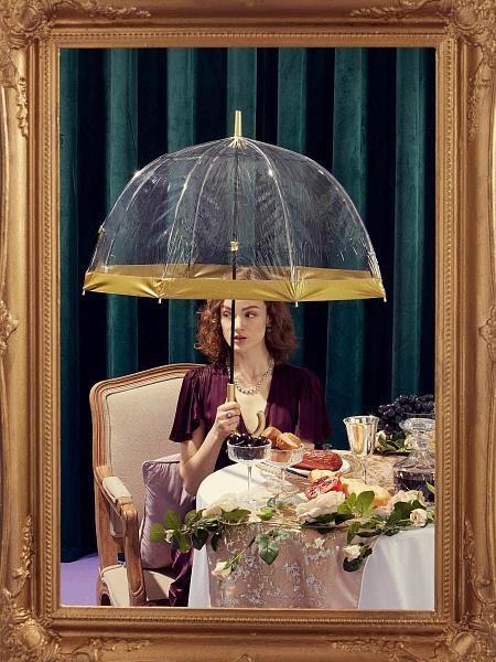 L041-013 Gold (Золотой) Зонт женский трость Fulton Fulton, Артикул: L041-013 Gold фото №1