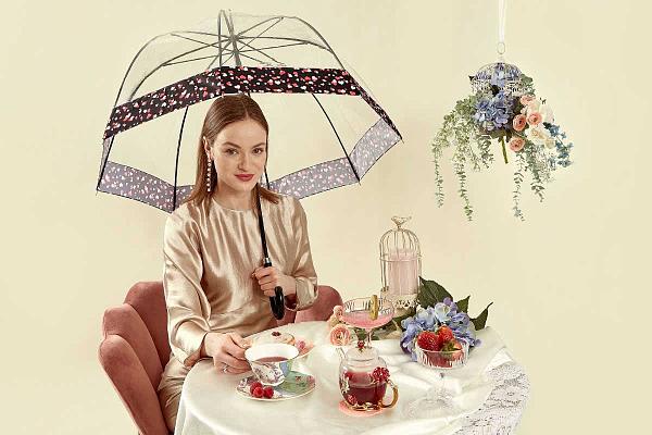 L866-4277 LoveHearts (Любящие Сердца) Зонт женский трость Fulton Fulton, Артикул: L866-4277 LoveHearts фото №1