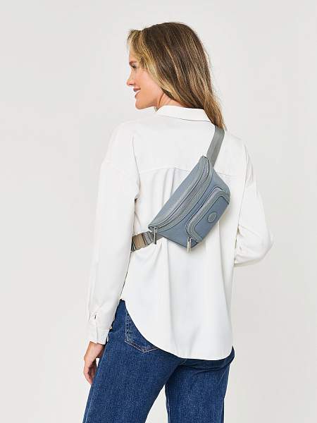 JS-82012-70 голубая сумка женская (кожа) Jane's Story Jane's Story, Артикул: JS-82012-70 фото №1