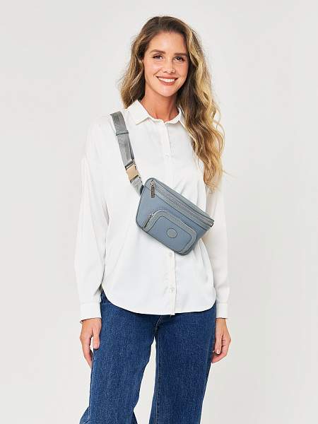 JS-82012-70 голубая сумка женская (кожа) Jane's Story Jane's Story, Артикул: JS-82012-70 фото №1