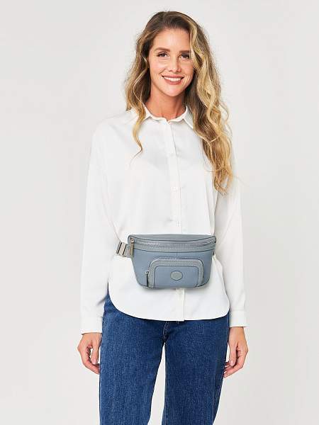 JS-82012-70 голубая сумка женская (кожа) Jane's Story Jane's Story, Артикул: JS-82012-70 фото №1