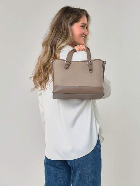 JS-82011-61 бежевая сумка женская (кожа) Jane's Story Jane's Story, Артикул: JS-82011-61 фото №1