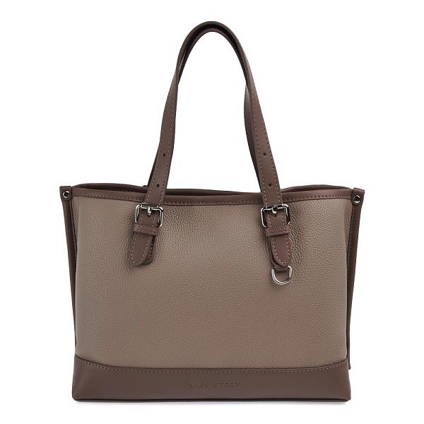 JS-82011-61 бежевая сумка женская (кожа) Jane's Story Jane's Story, Артикул: JS-82011-61 фото №1