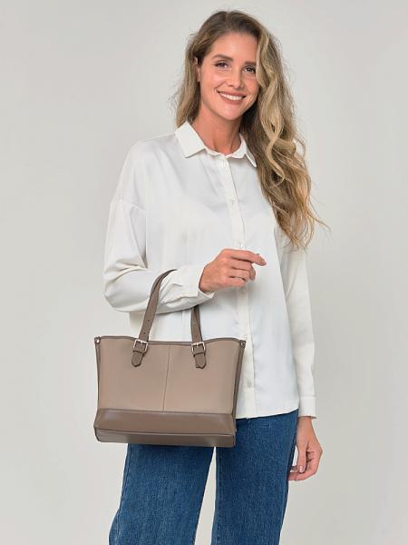 JS-82011-61 бежевая сумка женская (кожа) Jane's Story Jane's Story, Артикул: JS-82011-61 фото №1