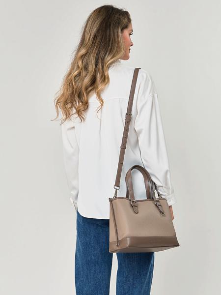 JS-82011-61 бежевая сумка женская (кожа) Jane's Story Jane's Story, Артикул: JS-82011-61 фото №1