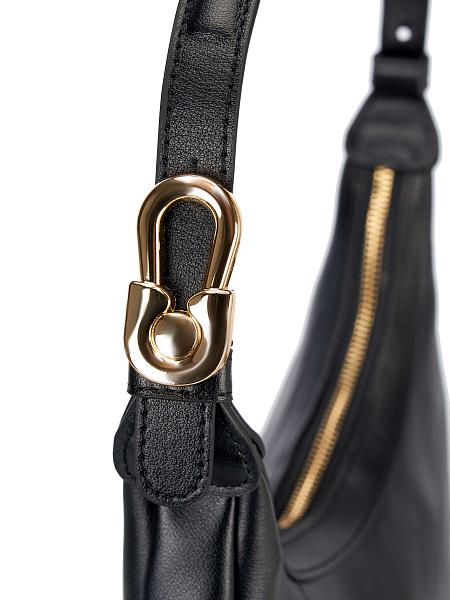 JS-9068-04 черная сумка женская (кожа) Jane's Story Jane's Story, Артикул: JS-9068-04 фото №1