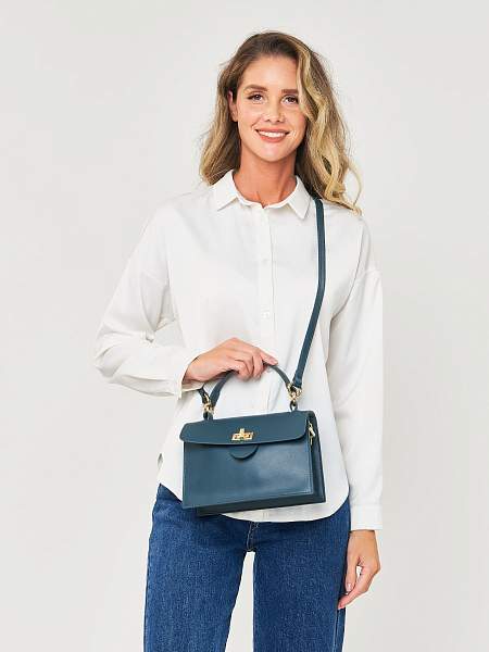 JS-9082-65 зеленая сумка женская (кожа) Jane's Story Jane's Story, Артикул: JS-9082-65 фото №1