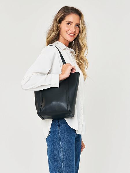 JS-1907-04 черная сумка женская (кожа) Jane's Story Jane's Story, Артикул: JS-1907-04 фото №1