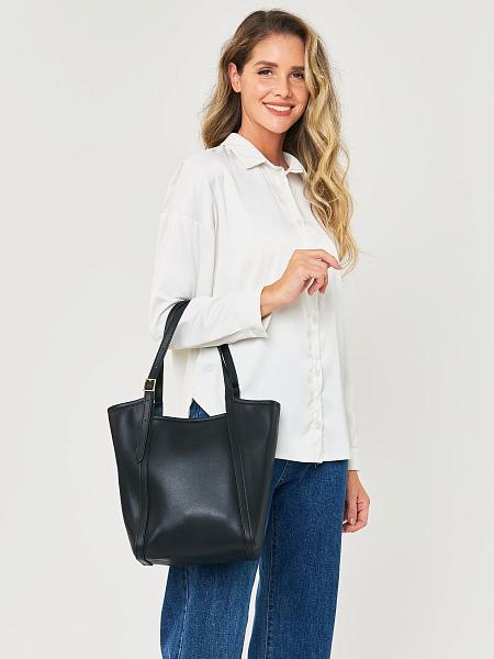 JS-1907-04 черная сумка женская (кожа) Jane's Story Jane's Story, Артикул: JS-1907-04 фото №1