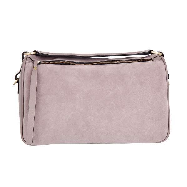 Сумка серый Sergio Belotti 60222 pink-grey velour Sergio Belotti, Артикул: 60222 pink-grey velour фото №1