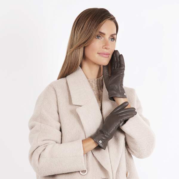 F14-10 FABRETTI Перчатки жен. нат. кожа (размер 6.5) Fabretti, Артикул: F14-10 фото №1