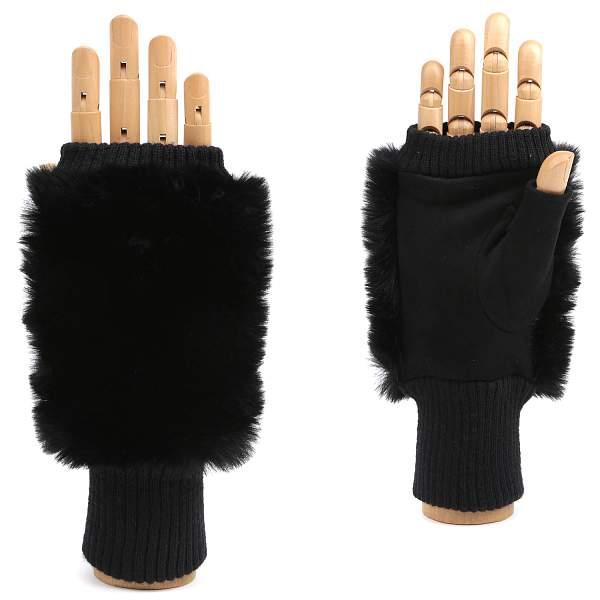 JIF16-1 FABRETTI Перчатки жен. искусственный мех 100%полиэстер, 90% полиэстер/10% эластан Fabretti, Артикул: JIF16-1 фото №1