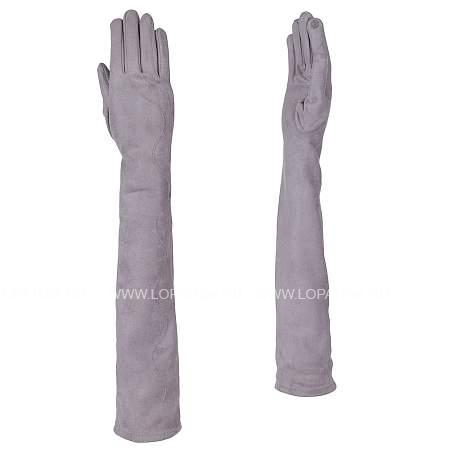 hb2018-30-lt.gray перчатки жен. 100% искусственная замша fabretti Fabretti