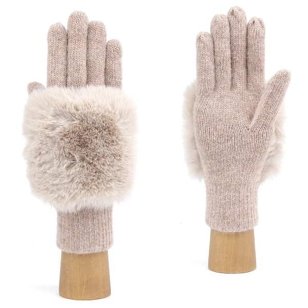 JFF8-10 FABRETTI Перчатки жен. 70%шерсть/20%ангора/10%нейлон Fabretti, Артикул: JFF8-10 фото №1