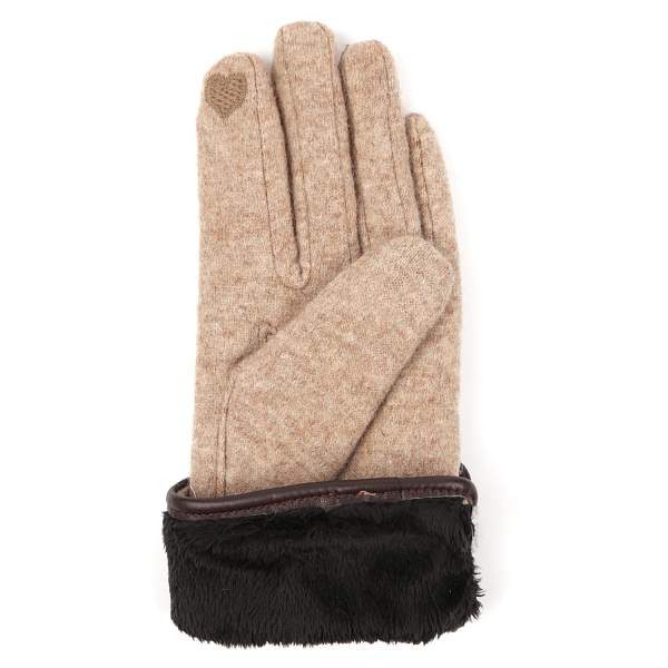 TM9-3 FABRETTI Перчатки жен. 90%шерсть/10%эластан Fabretti, Артикул: TM9-3 фото №1