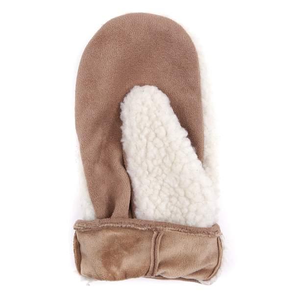 JMF18-3 FABRETTI Рукавицы жен. искусственный мех 100%полиэстер, 90% полиэстер/10% эластан Fabretti, Артикул: JMF18-3 фото №1