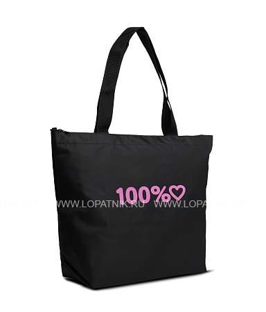 сумка-шоппер antan чёрный antan 1-111 100% love/black Antan