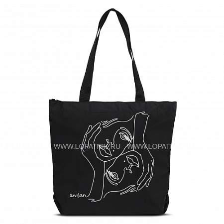 сумка-шоппер antan чёрный antan 1-111 without words/black Antan