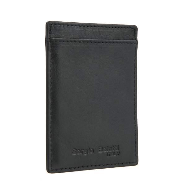 Картхолдер чёрный Sergio Belotti 02-8353 VT Genoa black Sergio Belotti, Артикул: 02-8353 VT Genoa black фото №1