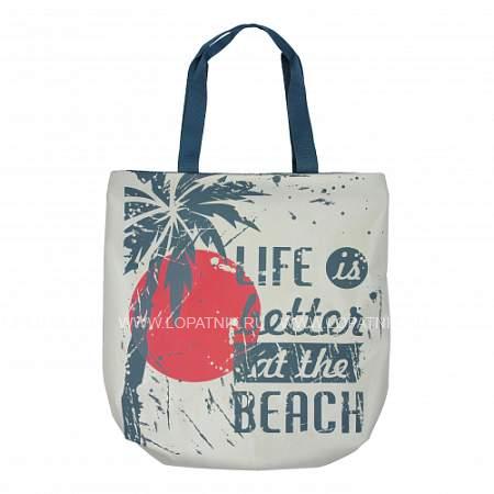 сумка-шоппер antan серый antan 1-112 life at the beach/g Antan