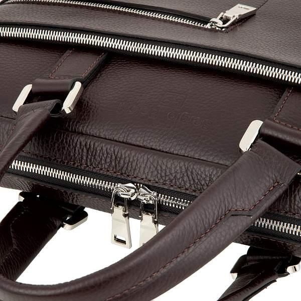 Бизнес-сумка тёмно-коричневый Sergio Belotti 7027 Napoli dark brown Sergio Belotti, Артикул: 7027 Napoli dark brown фото №1