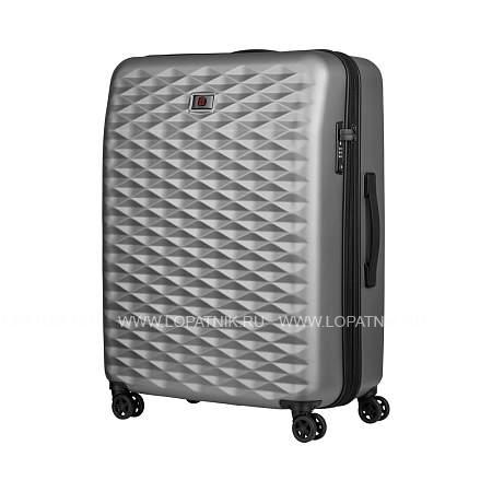 чемодан wenger lumen, серый, поликарбонат, 54 x 29,5 x 75 см, 96 л 604344 Wenger