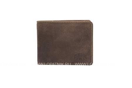 бумажник klondike «peter», натуральная кожа в темно-коричневом цвете, 12 х 9,5 см kd1007-03 KLONDIKE 1896