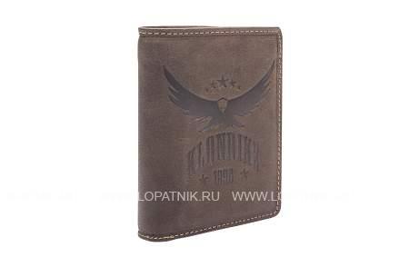 бумажник klondike «don», натуральная кожа в темно-коричневом цвете, 9,5 х 12 см kd1008-03 KLONDIKE 1896