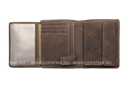 бумажник klondike «don», натуральная кожа в темно-коричневом цвете, 9,5 х 12 см kd1008-03 KLONDIKE 1896