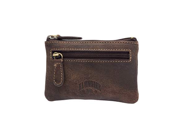 Ключница KLONDIKE «Luke», натуральная кожа в темно-коричневом цвете, 11 х 7,5 см KD1000-03 KLONDIKE 1896, Артикул: KD1000-03 фото №1