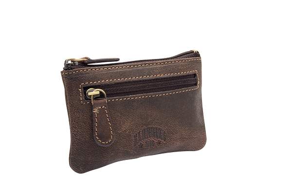 Ключница KLONDIKE «Luke», натуральная кожа в темно-коричневом цвете, 11 х 7,5 см KD1000-03 KLONDIKE 1896, Артикул: KD1000-03 фото №1