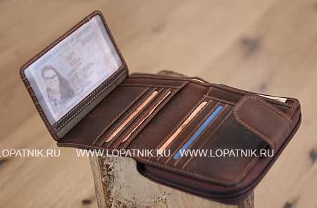 бумажник женский klondike «wendy», натуральная кожа в темно-коричневом цвете, 10 х 13,5 см kd1028-03 KLONDIKE 1896