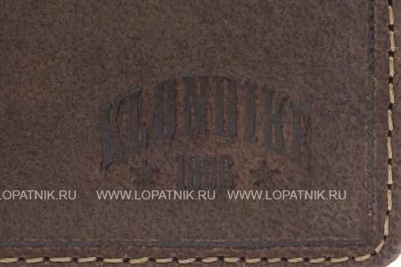 бумажник klondike «john», натуральная кожа в темно-коричневом цвете, 11,5 х 9 см kd1005-03 KLONDIKE 1896
