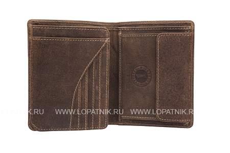 бумажник klondike «eric», натуральная кожа в темно-коричневом цвете, 10 х 12 см kd1010-03 KLONDIKE 1896