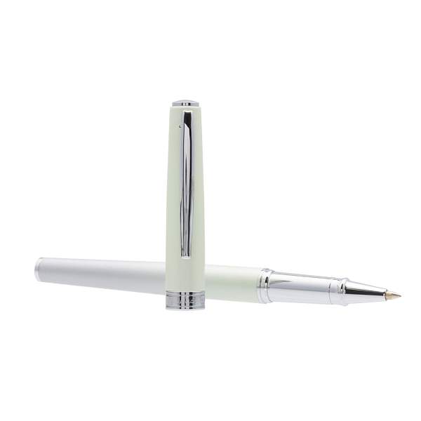 Ручка-роллер Pierre Cardin TENDRESSE, цвет - серебряный и салатовый. Упаковка E. PC2103RP Pierre Cardin, Артикул: PC2103RP фото №1