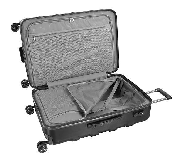 Чемодан BUGATTI Galatea, чёрный, поликарбонат / АБС-пластик, 46х27,5х67 см, 64,43 л 49709501 BUGATTI, Артикул: 49709501 фото №1